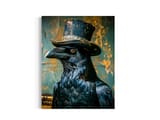 Victorian Crow with Top Hat Art Print 2