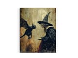 Wicked Witch and Flying Monkey Vintage Art Print 2
