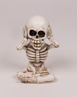 Set of Three Skeletons - Hear, See, Speak No Evil Figurines 6