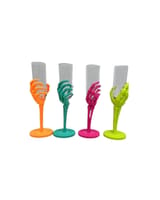 Summerween Skeleton Hand Flute Glass 1