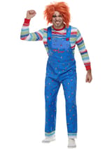 Chucky Costume with Top & Printed Dungarees 2