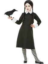 Gothic School Girl Costume Dress with White Collar 2