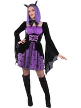 Purple Vampiress Bat Costume 2