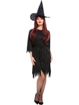 Spooky Witch Costume with Dress, Belt & Hat 2
