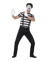 Gentleman Mime Artist Costume with Top & Beret 1