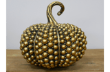 Gold Decorative Pumpkin with Bubble Texture 2