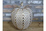 Metal Pumpkin Ornament with Gold Finish 1