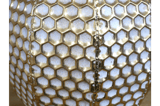 Metal Pumpkin Ornament with Gold Finish 3