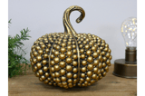 Gold Decorative Pumpkin with Bubble Texture 3