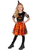 Pumpkin Dress Halloween Costume with Headband 4