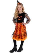 Pumpkin Dress Halloween Costume with Headband 5
