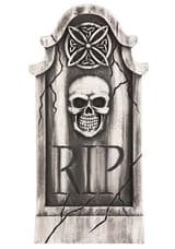 Halloween Tombstone Decoration with Skull and RIP Detail 91cm 2