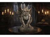 Stone Effect Crouching Gargoyle Statue with Wings 6