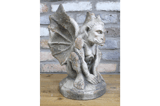 Stone Effect Crouching Gargoyle Statue with Wings 3