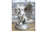 Stone Effect Crouching Gargoyle Statue with Wings 5