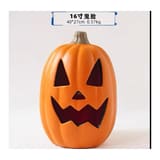 Black Smiley Jack-O-Lantern Halloween Pumkpin Decor