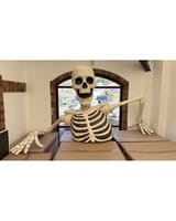 Actual giant skeleton ground breaker showing complete prop and separate arm