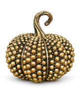 Gold Decorative Pumpkin with Bubble Texture