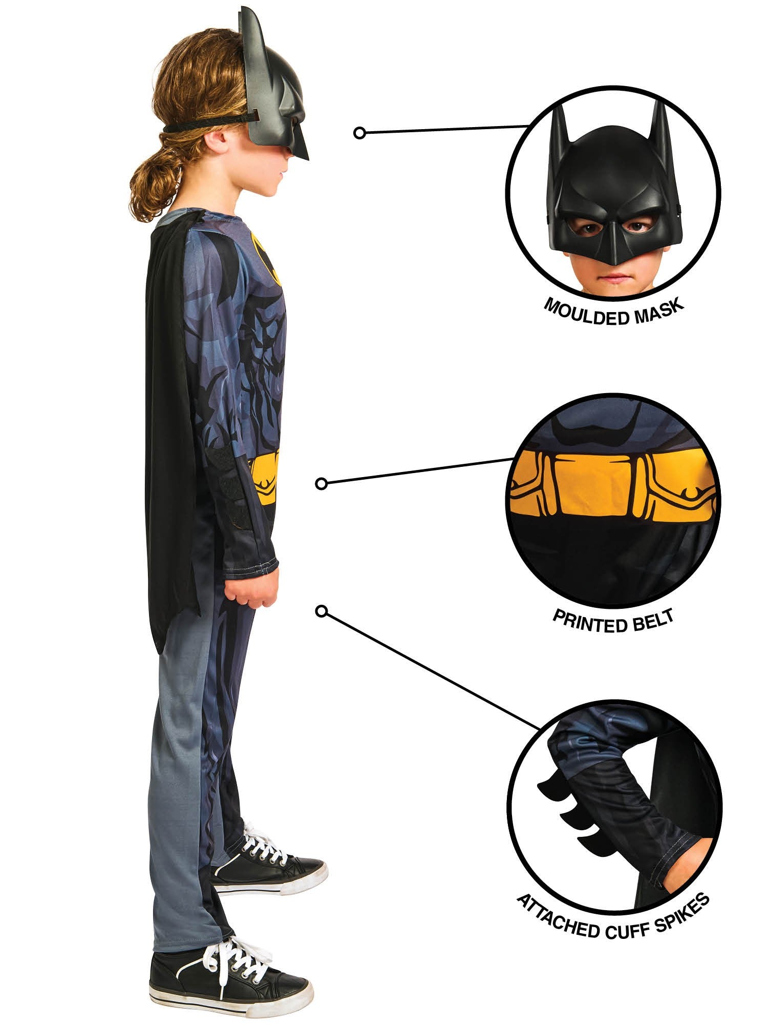 Batman Costume 3-4 Years 3