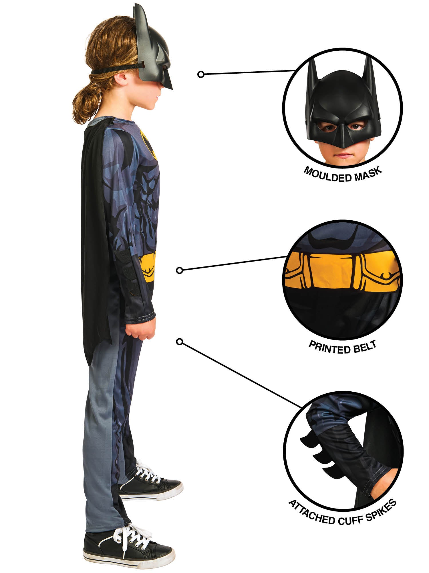 Batman Costume 3-4 Years 7