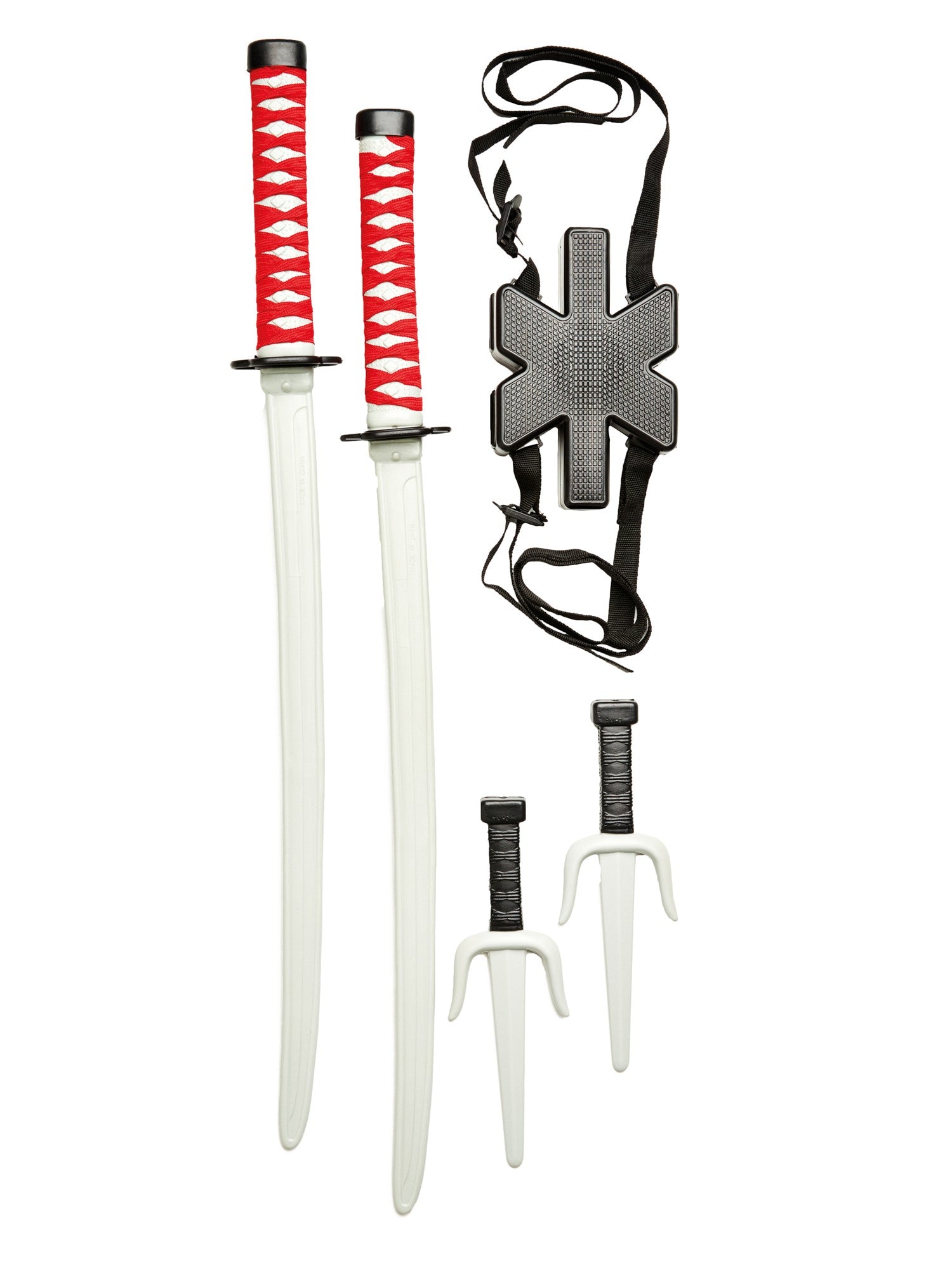 Deadpool Costume Weapon Kit with Swords Sais and Backpack 4