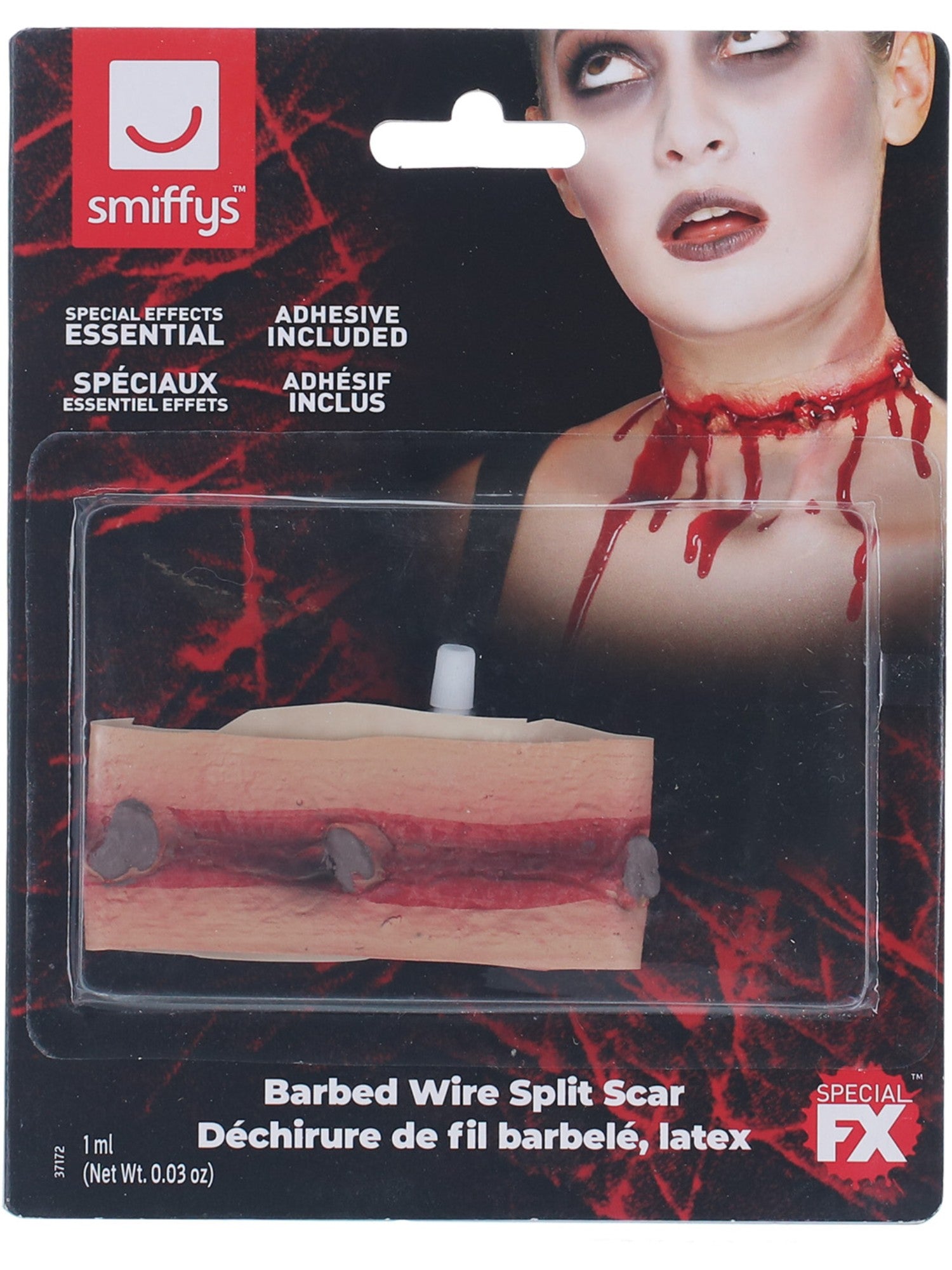 Smiffys Make-Up FX Barbed Wire Split Scar Red 2