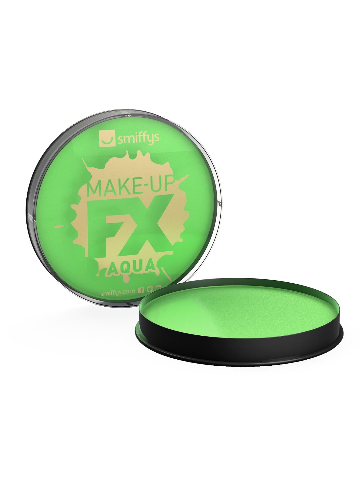 Smiffys Make-Up FX Lime Green Aqua Face and Body Paint 16g 2