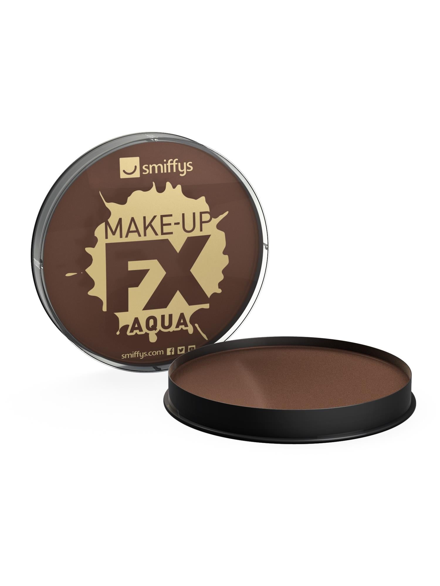 Smiffys Make-Up FX Dark Brown Aqua Face Paint 2