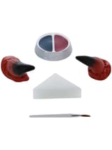 Smiffys Make-Up FX Devil Kit Aqua Red and Black 5