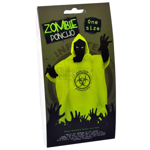 Zombie Biohazard Hooded Poncho