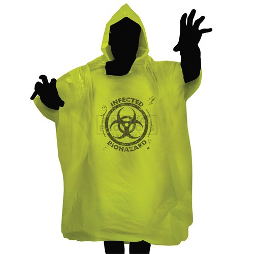 Zombie Biohazard Hooded Poncho