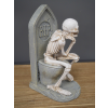 Skeleton On The Loo Gothic Ornament 6