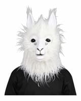 Adult Alpaca Mask with Moving Mouth