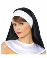 Black &amp; White Nun Habit Headpiece