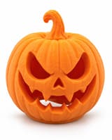 3D Printed Large Jack-o-Lantern Pumpkin Decoration