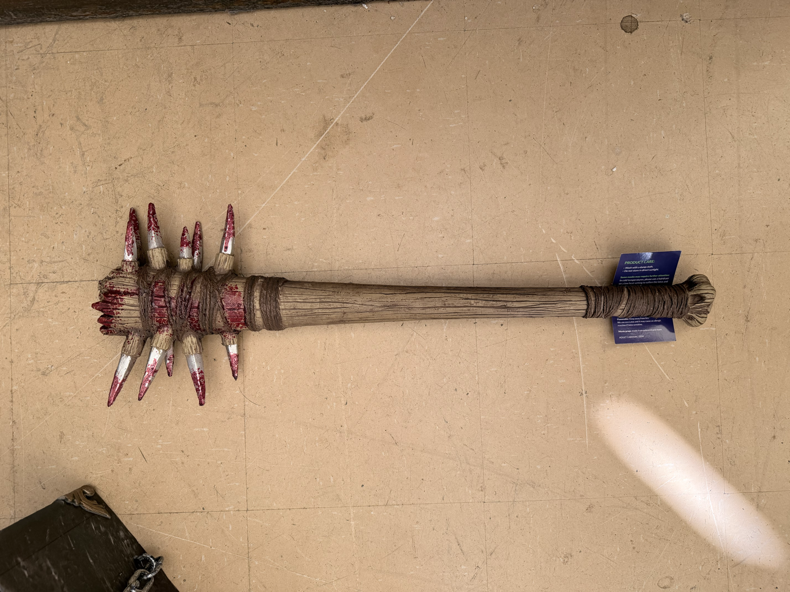 Rubber Johnnies Spiked Club Costume Prop 2
