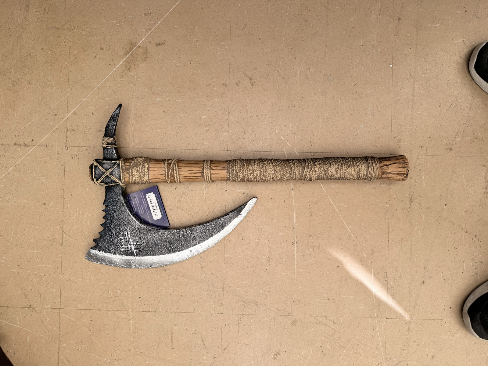 Rubber Johnnies Curved Axe Costume Prop 2