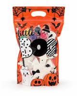 Locally handmade Halloween paint your own kit in orange Halloween carry bag