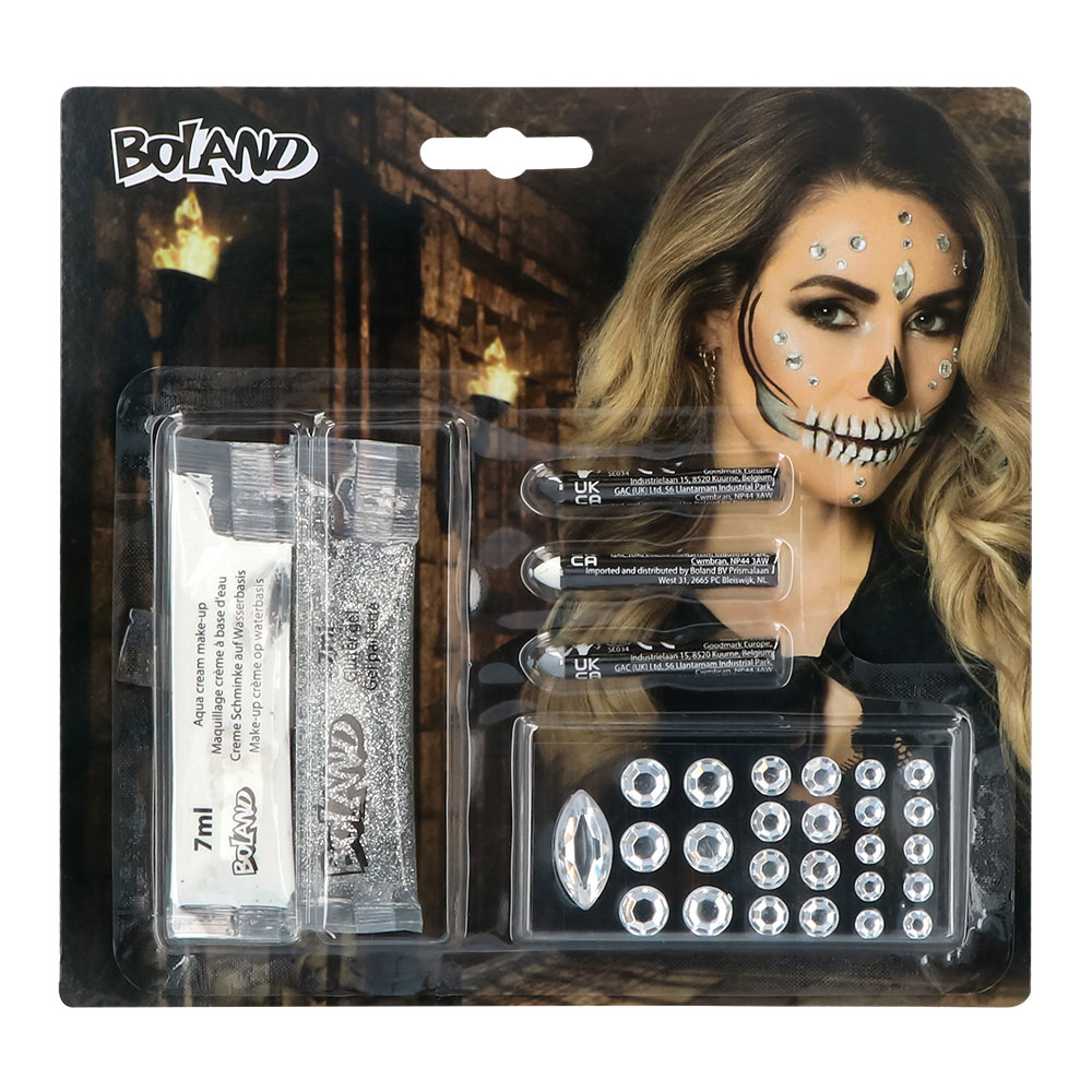 Boland Diamond Skull Make-Up Kit in retail packaging