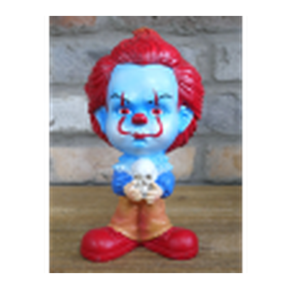 Big Head Clown Halloween Figurine