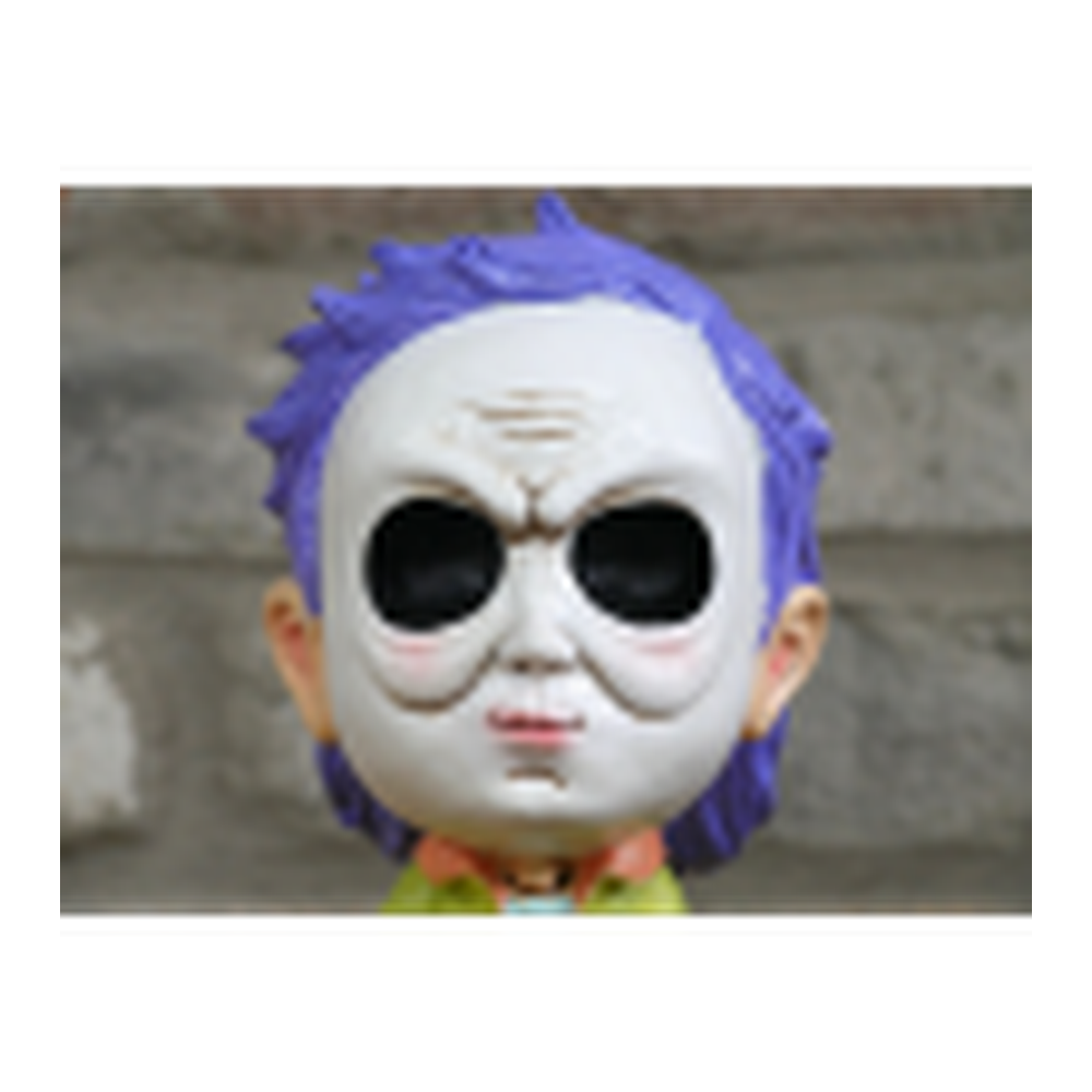 Big Head Man With Knife Halloween Figurine