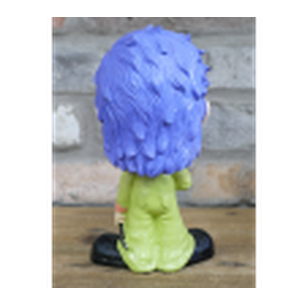 Big Head Man With Knife Halloween Figurine