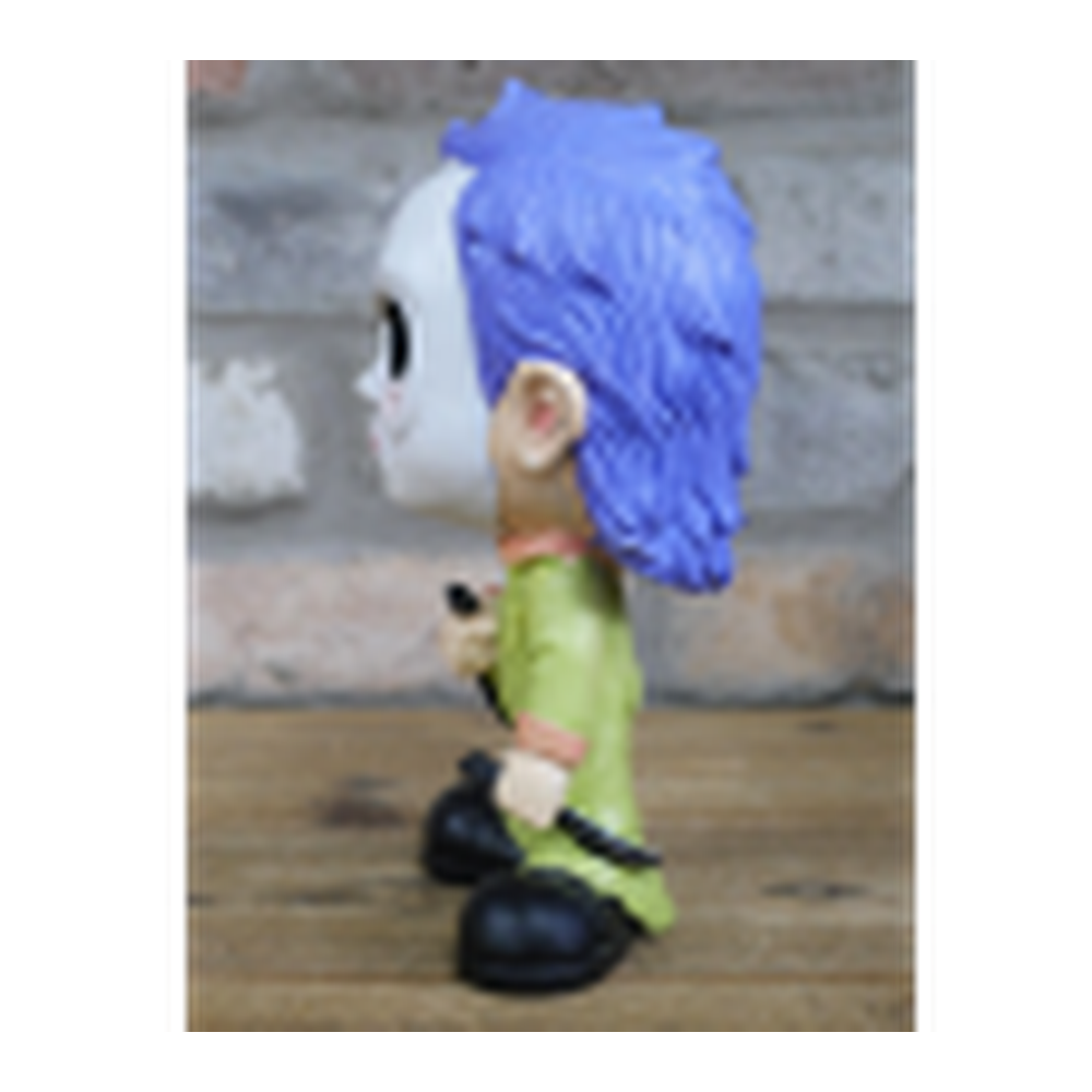 Big Head Man With Knife Halloween Figurine