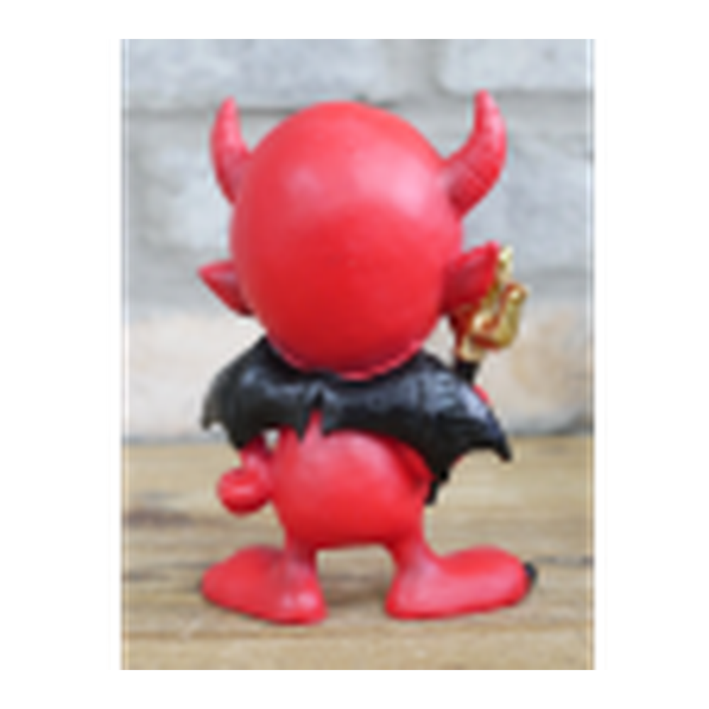 Little Devil Red Figurine holding Golden Trident