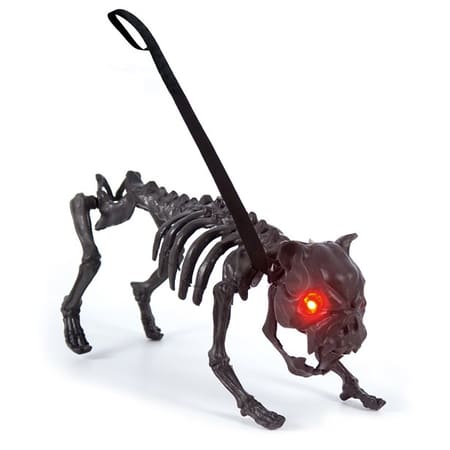 Black Skeleton Dog with Light & Sound