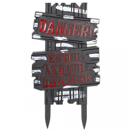 Moulded Plastic Danger Sign