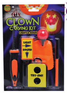 Clown Pumpkin Carving Kit Light &amp; Sound