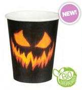 Creepy Pumpkin Paper cups (10 Pack)