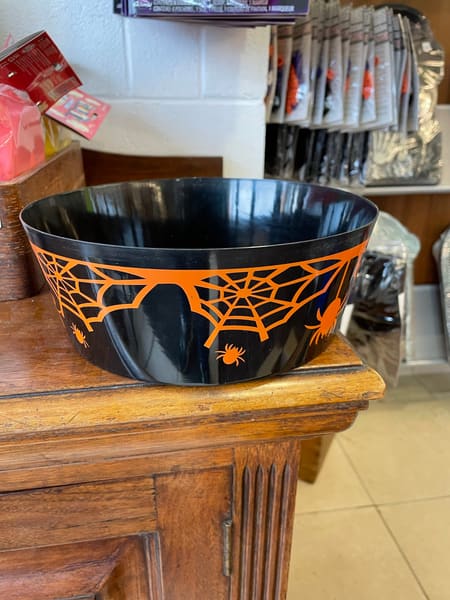 Halloween Plastic Party Bowl (Black)