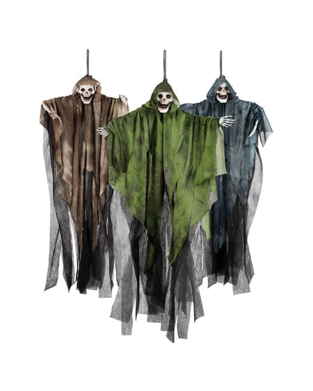 Polyester Hanging Reaper Decoration with Hood (65cm)
